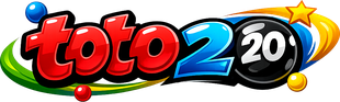 Logo toto20 berwarna neon ungu